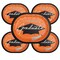 Creative Converting School Spirit Orange Graduation Oval Paper Platters 24ct